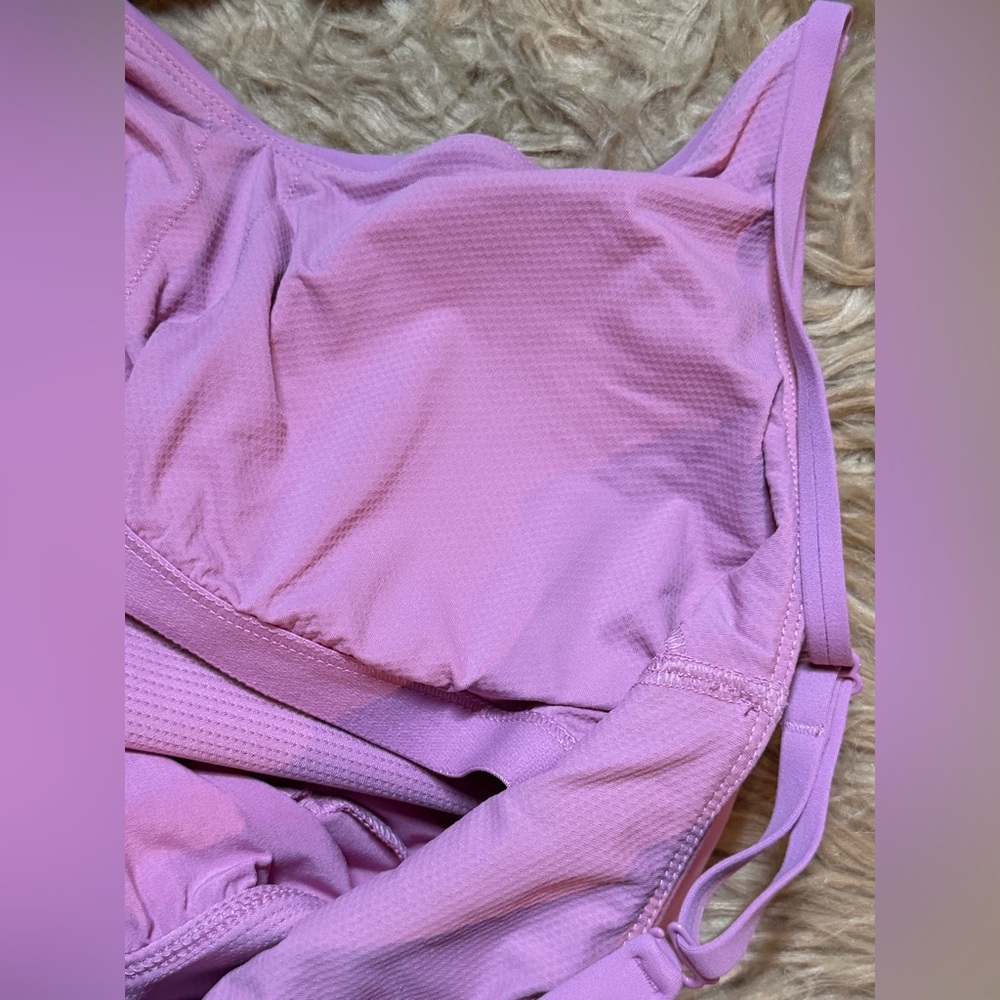 Athleta Elation V-Neck Hybrid Dress Bubblegum Maritima Pink Womens Size M - Picture 10 of 10